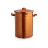 Lixeira 30 litros rose gold lata de lixo com tampa cobre - 1