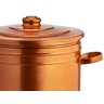 Lixeira 30 litros rose gold lata de lixo com tampa cobre - 4
