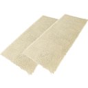 Ver imagem 1 de 2 Tapetes Passadeira Antiderrapante Bolinha 100x50cm Marfim