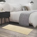 Ver imagem 2 de 2 Tapetes Passadeira Antiderrapante Bolinha 100x50cm Marfim