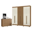 Ver imagem 1 de Cômoda 2014148 Atacama e Guarda Roupa Casal 2030230 Atacama Areia - Aramóveis
