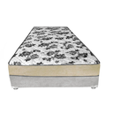 Ver imagem 2 de Cama Box Solteiro Suede Cinza + Colchão Solteiro Suede Bege Espuma 88x188x55