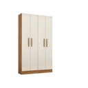 Ver imagem 2 de Kit com 2 Armários Multiuso Escritório NT4045 4 Portas e Prateleiras Branco/Trend/Off White Tx