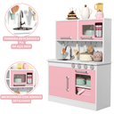 Ver imagem 3 de Cozinha Infantil 100% Mdf Valentina com Microondas Forno Pia e Torneira - Rosa