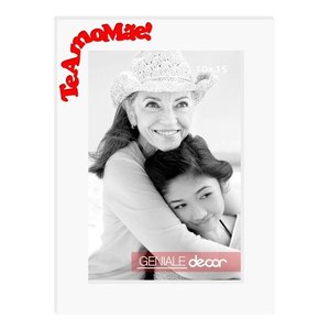 Porta Retrato Vertical Branco 10x15 Te Amo Mãe Geniale v01