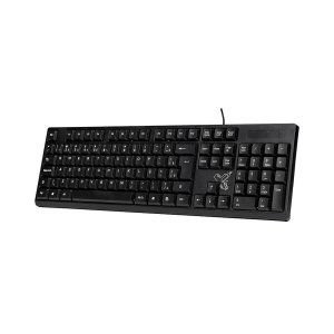 Teclado Com Fio Universitário Preto USB 2.0 - Maxprint