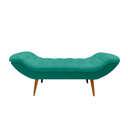 Ver imagem 3 de Recamier Sofá Calçadeira 1,6 M Realeza:suede Azul Turquesa