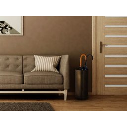 Porta guarda chuva artesanal ouro velho vintage 40 x 17 cm - 6