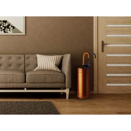 Porta guarda chuva cobre rose gold artesanal 40 x 17 cm - 7