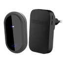 Ver imagem 1 de Campainha sem Fio Autoalimentada com 38 Toques e Alcance 150m - Preto