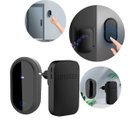 Ver imagem 6 de Campainha sem Fio Autoalimentada com 38 Toques e Alcance 150m - Preto