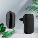Ver imagem 4 de Campainha sem Fio Autoalimentada com 38 Toques e Alcance 150m - Preto