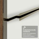 Ver imagem 7 de Armário Aéreo 100 cm 1 Porta Basculante Rustic/Branco Veludo Lux Madesa