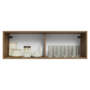 Ver imagem 4 de Armário Aéreo 100 cm 1 Porta Basculante Rustic/Branco Veludo Lux Madesa