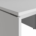 Ver imagem 5 de Estação de Trabalho 4 Lugares 2,20m X 1,40m Pé Painel F5 Cor:cinza