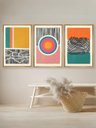 Ver imagem 1 de Kit 3 Quadros Decorativos Abstratos Modernos No2