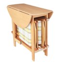 Ver imagem 1 de Conjunto Prático Mesa e 4 Cadeiras Dobrável Mel, Estofado Bar-cozinha-lazer-varanda ( Redonda )