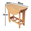 Ver imagem 4 de Conjunto Prático Mesa e 4 Cadeiras Dobrável Mel, Estofado Bar-cozinha-lazer-varanda ( Redonda )