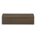 Ver imagem 4 de Kit Cabeceira Rana 195 King e Calçadeira Alpha N-029 Veludo Capuccino Aradecor