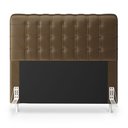 Ver imagem 3 de Kit Cabeceira Rana 195 King e Calçadeira Alpha N-029 Veludo Capuccino Aradecor