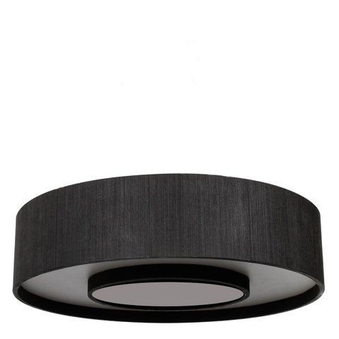 Plafon Redondo Anel 60cm - 8 Luzes Adrilustres Plafon Anel 60cm Preto