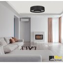 Ver imagem 3 de Plafon Redondo Anel 60cm - 8 Luzes Adrilustres Plafon Anel 60cm Preto