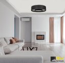 Ver imagem 3 de Plafon Redondo Anel 60cm - 8 Luzes Adrilustres Plafon Anel 60cm Preto