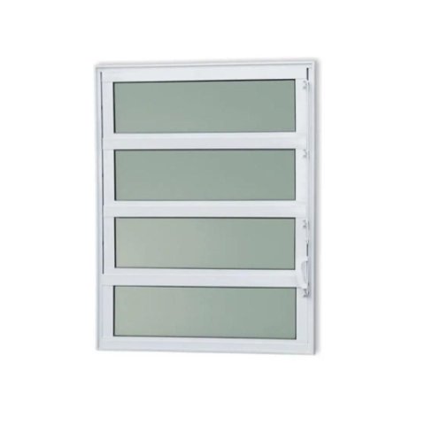 Vitrô Alumínio Branco Basculante 4V Maxx - 80x60