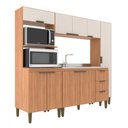 Ver imagem 2 de Cozinha Completa Bia 9 Portas 3 Gavetas Freijó/off White - Jcarvalho