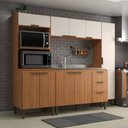Ver imagem 1 de Cozinha Completa Bia 9 Portas 3 Gavetas Freijó/off White - Jcarvalho