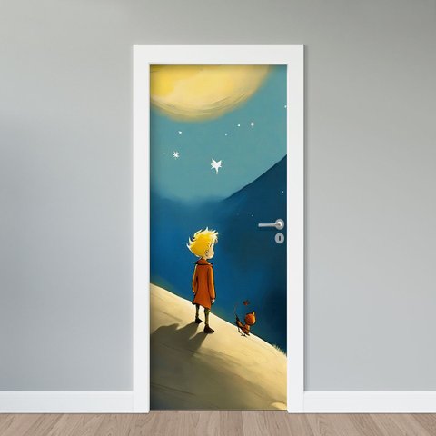 Adesivo de Porta - Pequeno Príncipe 2