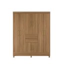 Ver imagem 2 de Guarda Roupa Munique de Casal com Pés e 8 Portas - Amendola Touch Demóbile