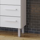 Ver imagem 2 de Kit Cozinha Compacta Vitória 118 cm 4 Portas 3 Gavetas Moblis: Branco
