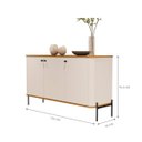 Ver imagem 3 de Conjunto de Buffet e Cristaleira Villa Monte Claro Off White