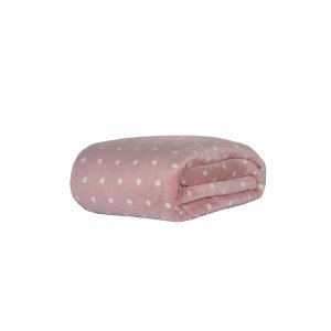 Manta Blanket Vintage Queen Kacyumara Rosa
