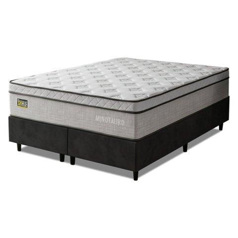 Cama Box Colchão Queen Ortopédico D33 158x198x72cm Minotauro Hellen - Suporta até 120 kg por
