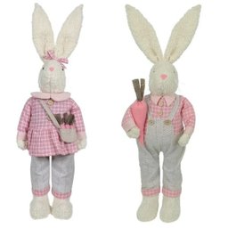 Casal Coelho De Páscoa Marry e Peter 62 Cm - 1