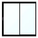 Ver imagem 1 de Janela de Alumínio Preto Vitro de Correr 2 Folhas Sem Grade CMC Modular - 1.20 (L) X 1.00 (A)