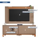 Ver imagem 4 de Rack com Painel Ripado para TV até 65 Polegadas 180CMX108CM Mondrian