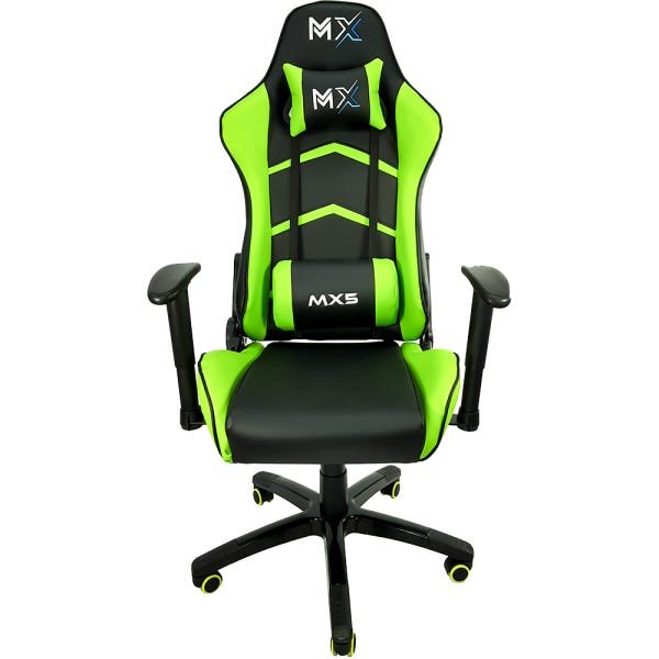 Cadeira Gamer Mx5 Giratória Preto/Verde Mymax - 2