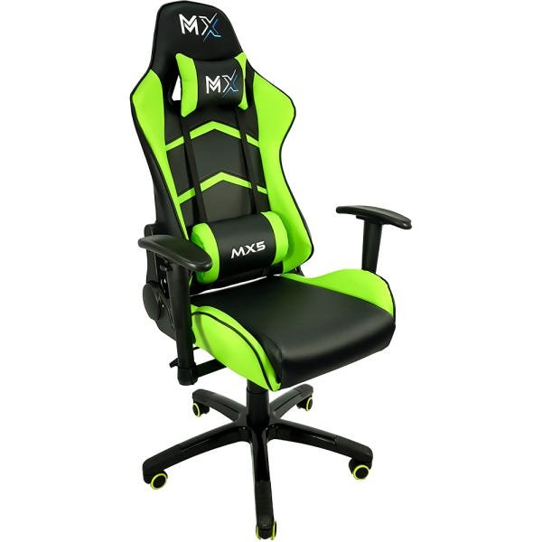 Cadeira Gamer Mx5 Giratória Preto/Verde Mymax - 1
