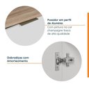Ver imagem 6 de Balcão Planejado 2 Portas 60cm com Tampo com Rodapé Ipanema CabeCasa MadeiraOriginals Branco