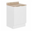 Ver imagem 2 de Balcão Planejado 2 Portas 60cm com Tampo com Rodapé Ipanema CabeCasa MadeiraOriginals Branco