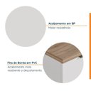 Ver imagem 5 de Balcão Planejado 2 Portas 60cm com Tampo com Rodapé Ipanema CabeCasa MadeiraOriginals Branco