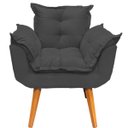 Ver imagem 5 de Kit Namoradeira Decorativa + 2 Poltronas para Sala Recepção Manicure Consultório Alice Suede