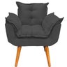 Kit Namoradeira Decorativa + 2 Poltronas para Sala Recepção Manicure Consultório Alice Suede - 5