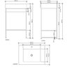 Gabinete Banheiro Ferro Iron Black 60x45cm Cuba Rennes Concreto - 3