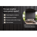 Ver imagem 5 de Painéis Ripados Wpc 18mm Preto Fosco 290x16cm - Revestimento Decorativo Parede Sala Quarto Cozinha