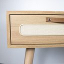 Ver mais imagens de Penteadeira com 2 Gavetas Retrô 77cm x 90cm Marrom/Olmo