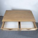 Ver imagem 7 de Penteadeira com 2 Gavetas Retrô 77cm x 90cm Marrom/Olmo